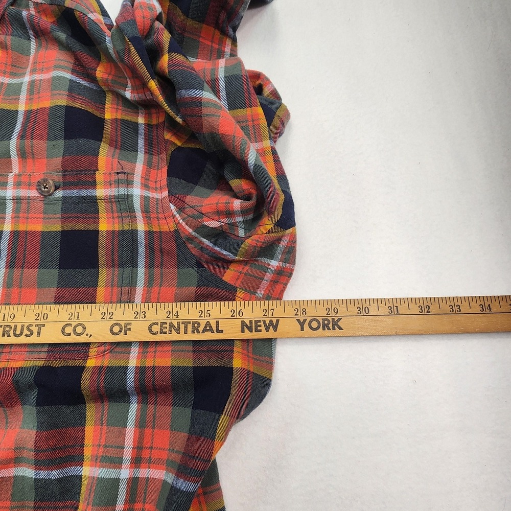 Duluth Trading Co Mens XL Plaid Flannel Shirt Long Sleeve Workwear Button Up - Picture 7 of 9